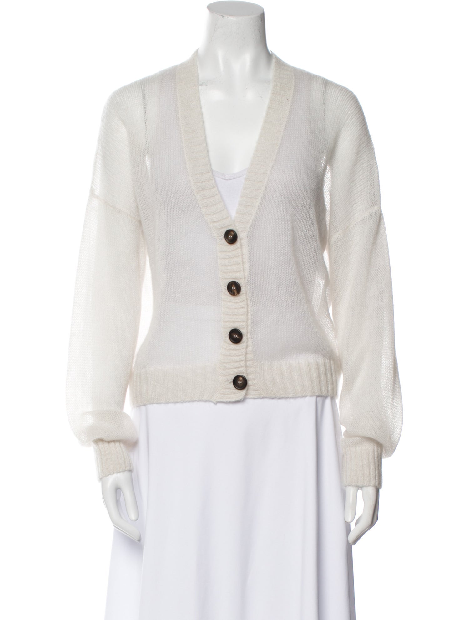 Brunello Cucinelli Mohair V-Neck Sweater