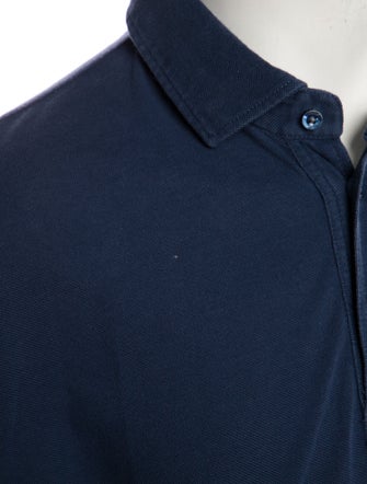 Brunello Cucinelli V-Neck Long Sleeve Polo Shirt