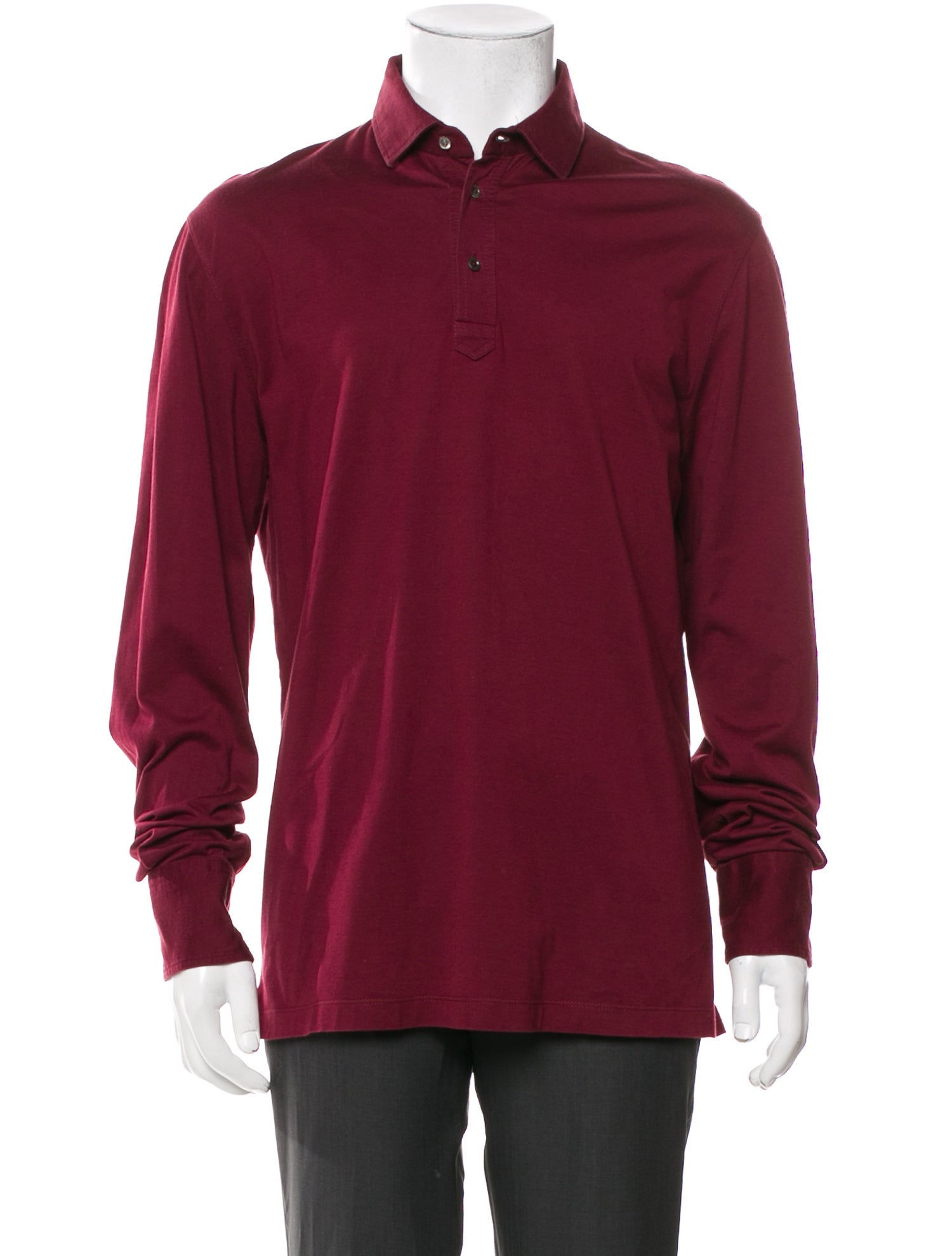 Brunello Cucinelli Collar Long Sleeve Polo Shirt