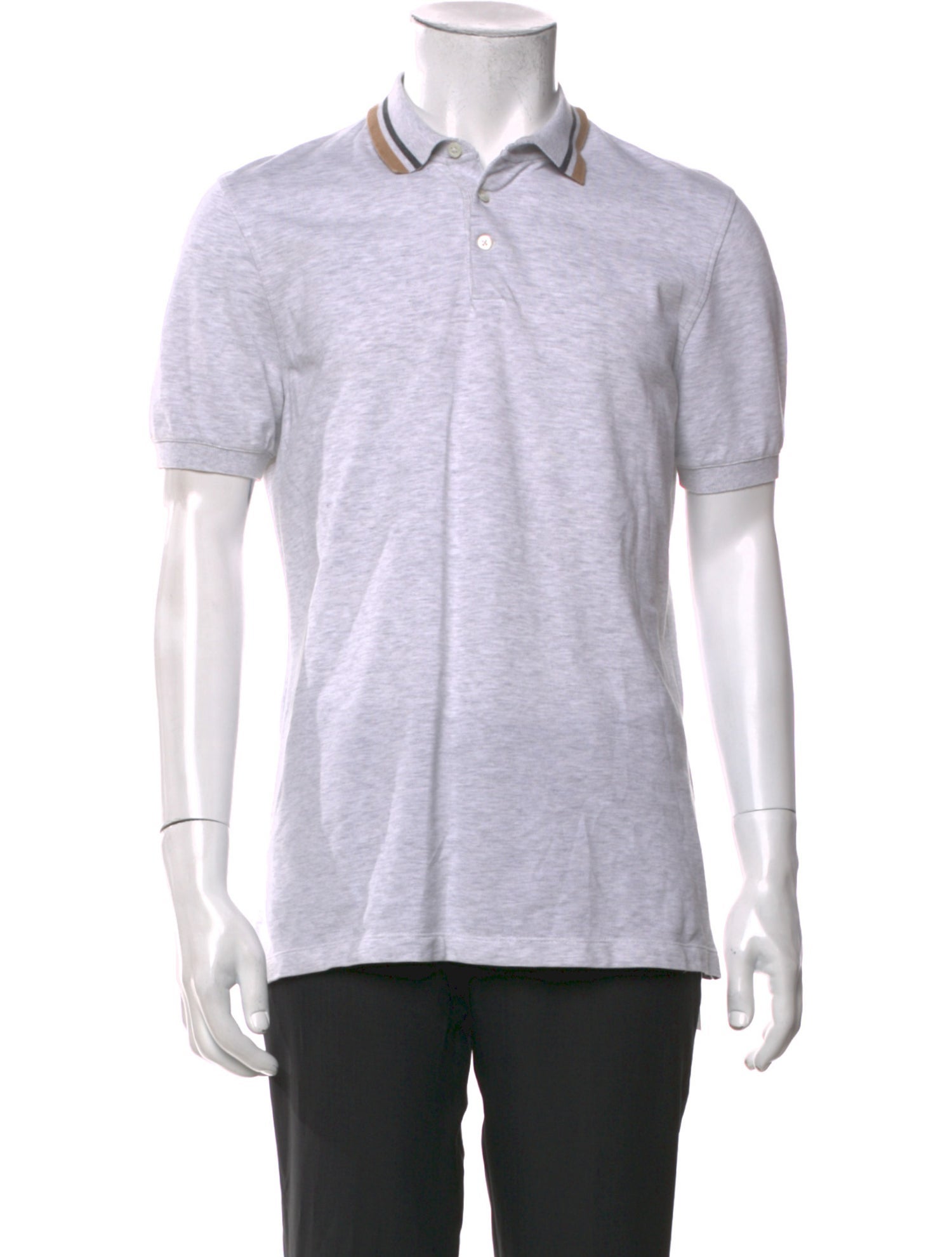 Brunello Cucinelli Collar Short Sleeve Polo Shirt