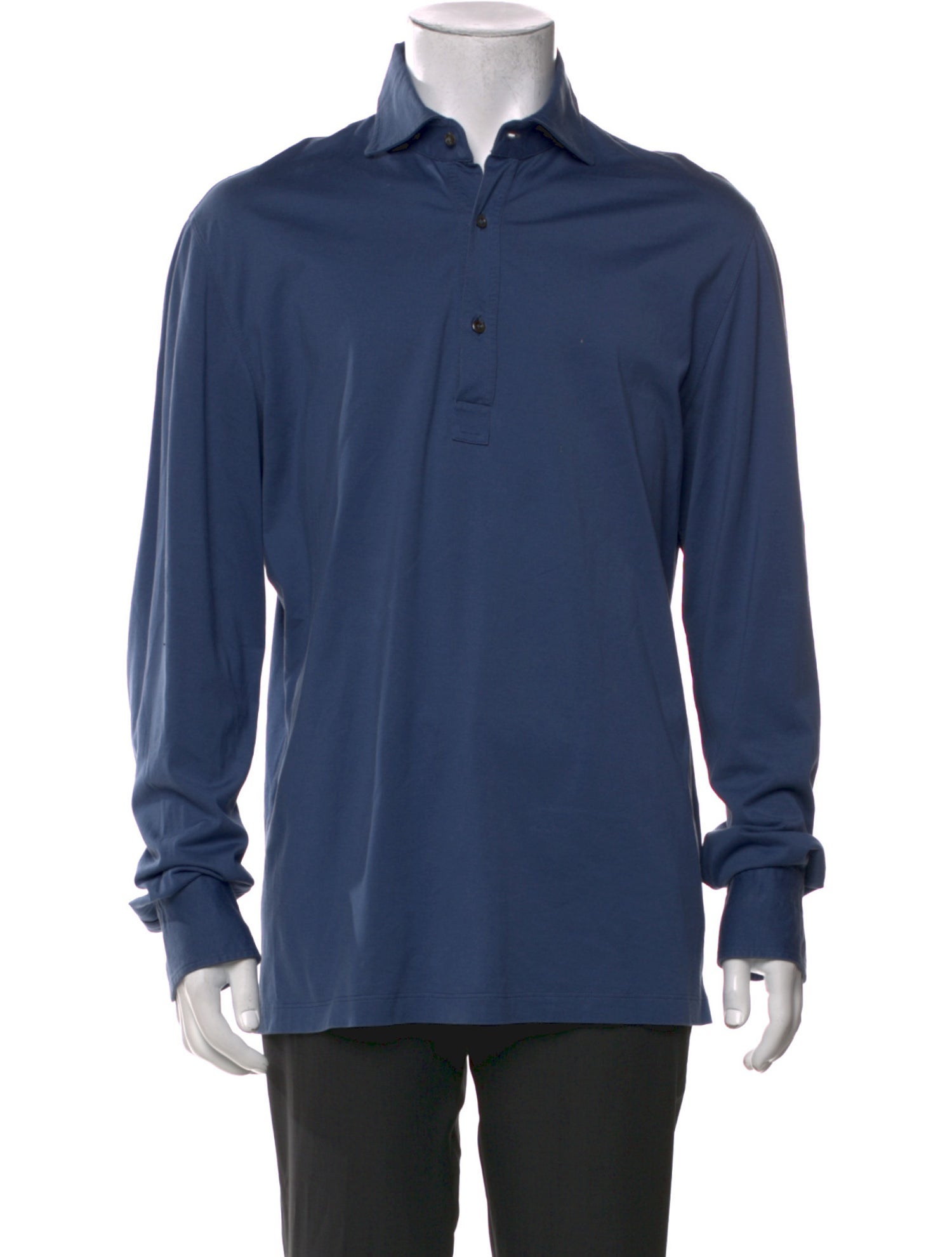 Brunello Cucinelli Collar Long Sleeve Polo Shirt