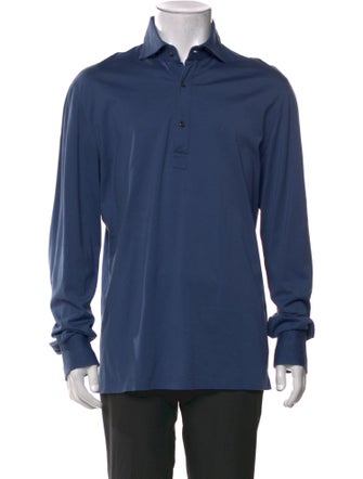 Brunello Cucinelli Collar Long Sleeve Polo Shirt