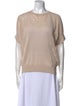Brunello Cucinelli Linen Crew Neck Top