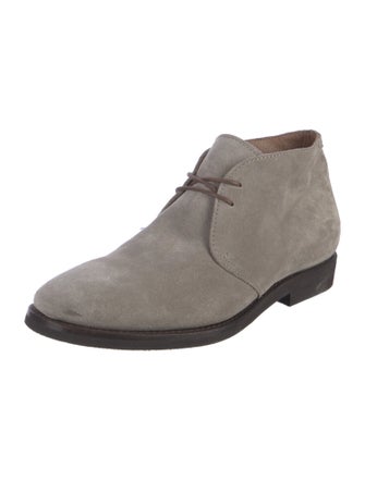 Brunello Cucinelli Suede Lace-Up Boots