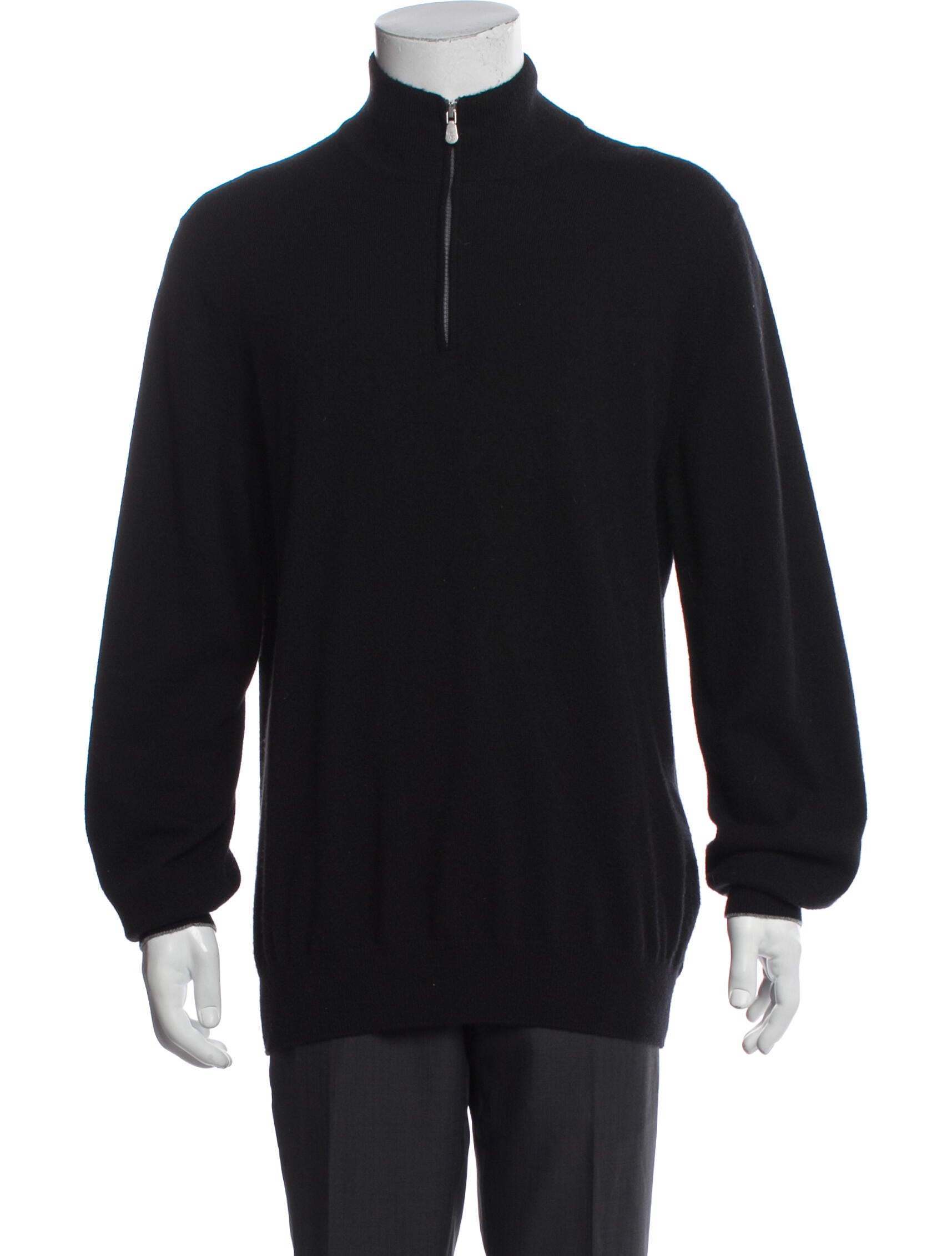 Brunello Cucinelli Cashmere Turtleneck Polo Sweater