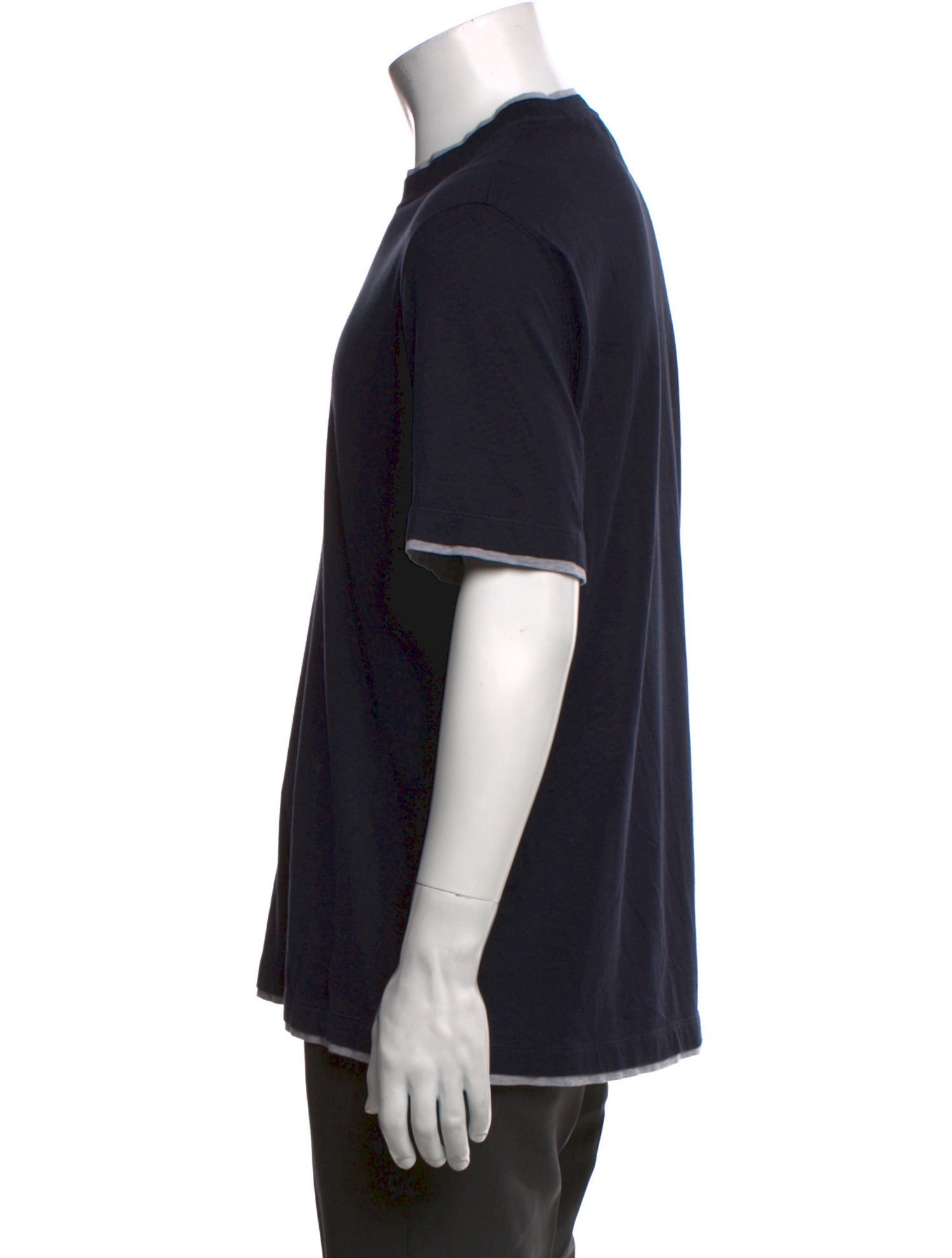 Brunello Cucinelli Silk Crew Neck T-Shirt