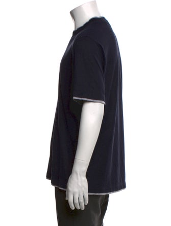 Brunello Cucinelli Silk Crew Neck T-Shirt