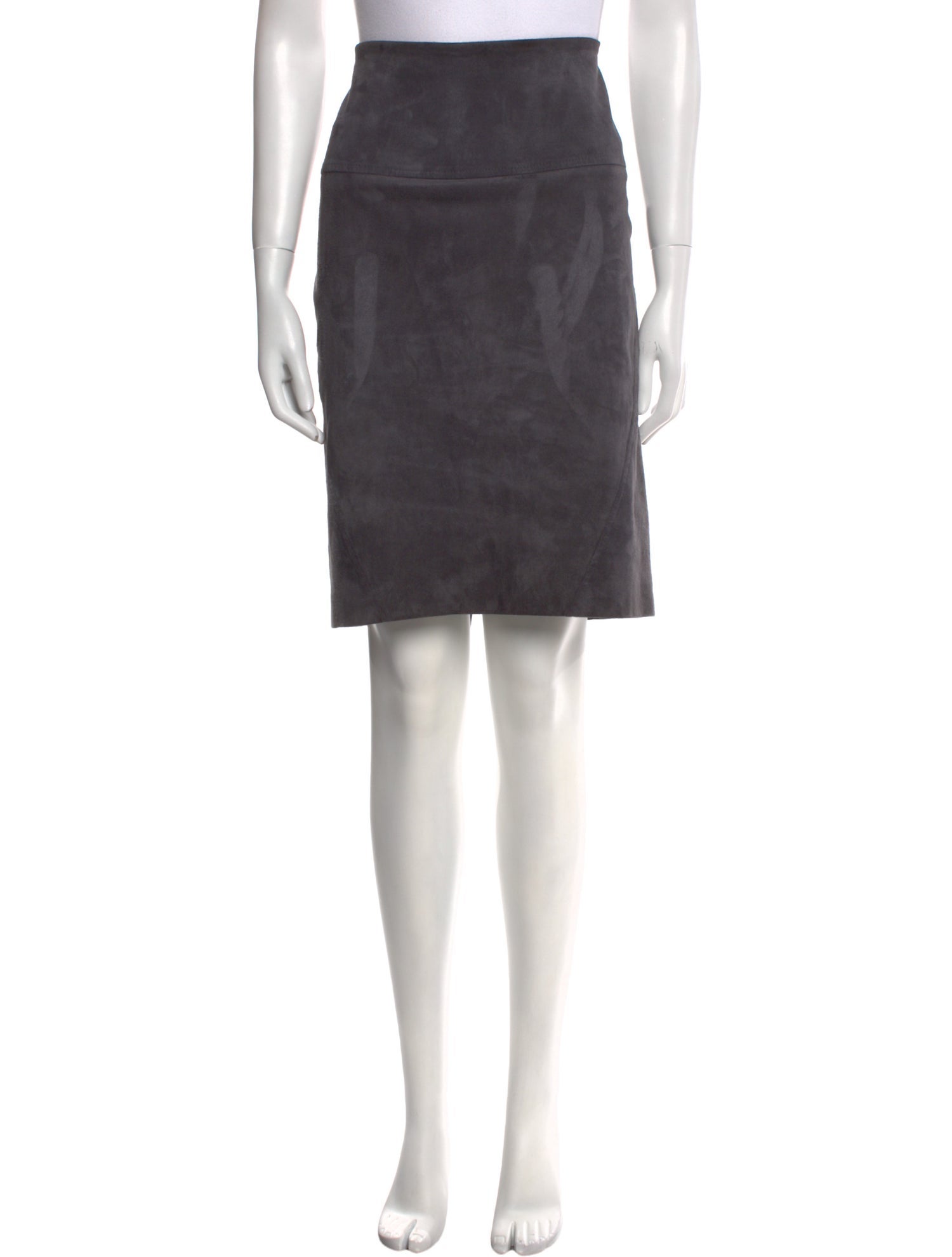 Brunello Cucinelli Leather Knee-Length Skirt
