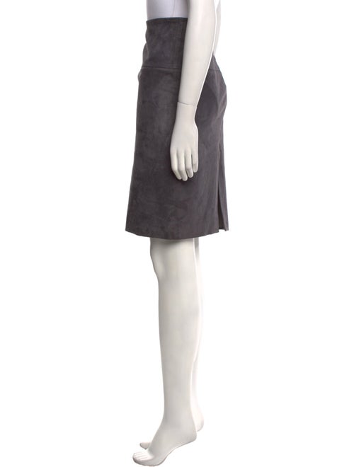 Brunello Cucinelli Leather Knee-Length Skirt