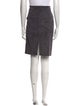 Brunello Cucinelli Leather Knee-Length Skirt