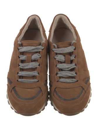 Brunello Cucinelli Monili Suede Sneakers