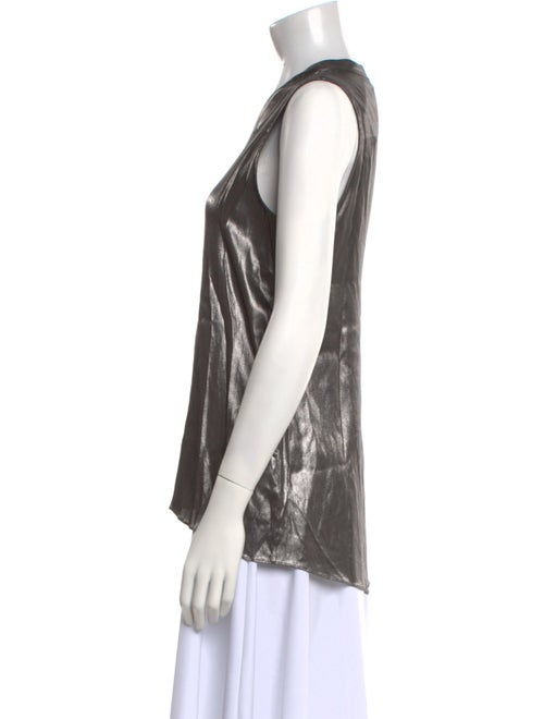 Brunello Cucinelli Silk V-Neck Blouse