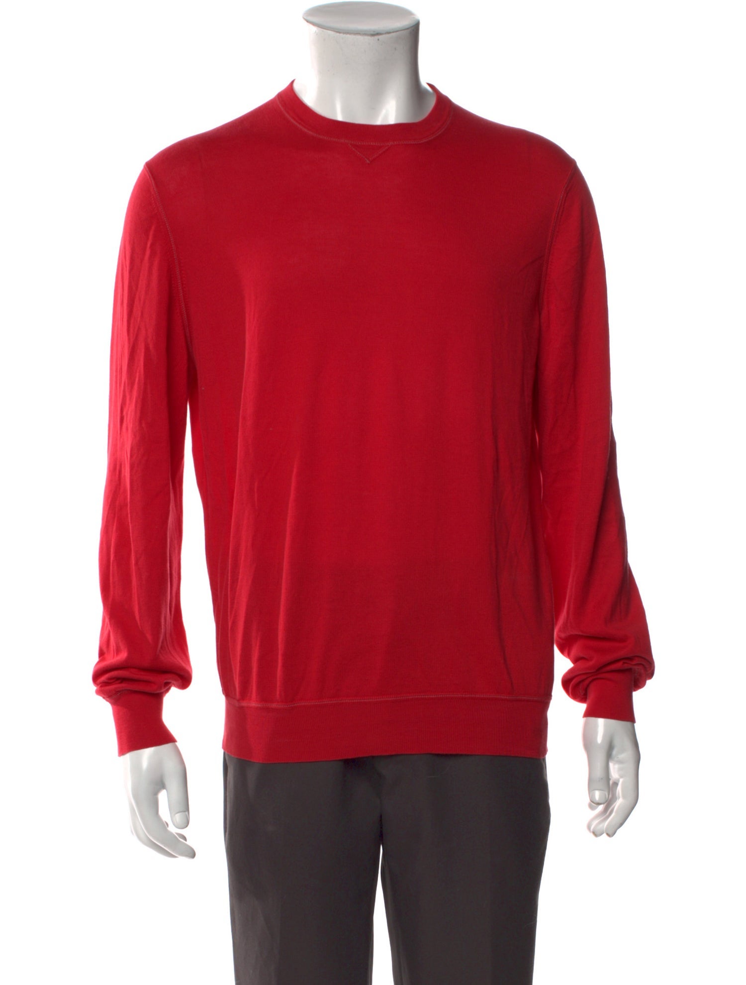 Brunello Cucinelli Crew Neck Long Sleeve T-Shirt