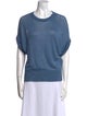 Brunello Cucinelli Linen Scoop Neck Sweater