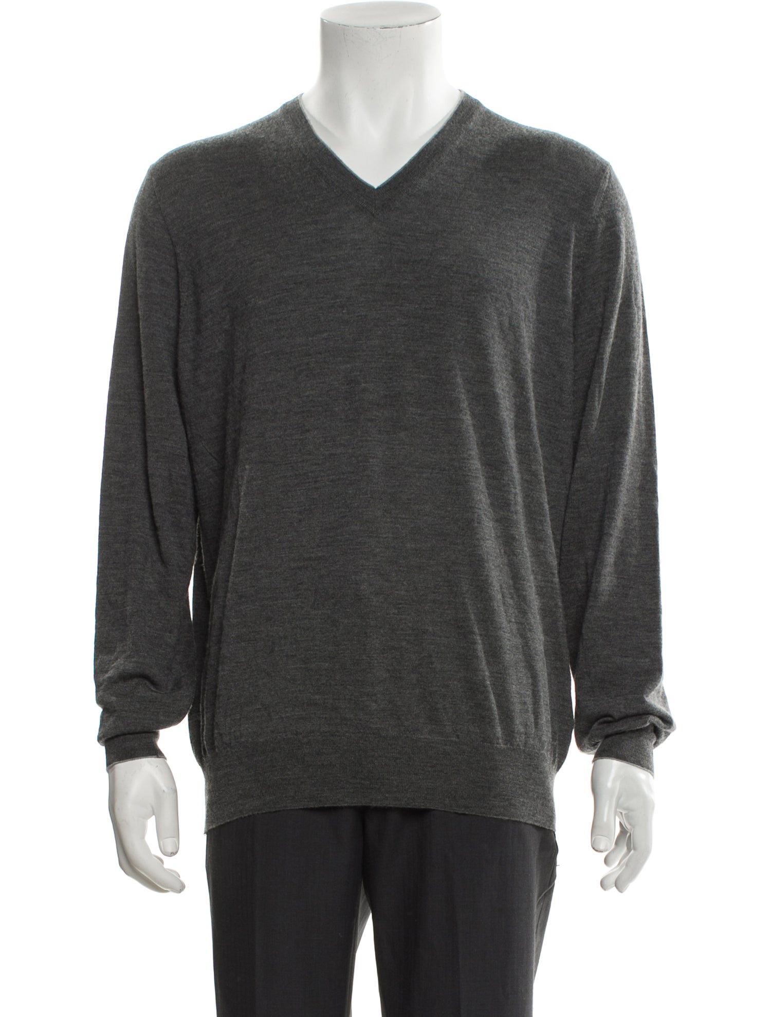 Brunello Cucinelli Virgin Wool V-Neck Pullover