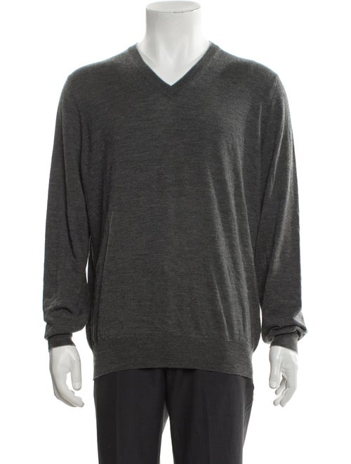Brunello Cucinelli Virgin Wool V-Neck Pullover