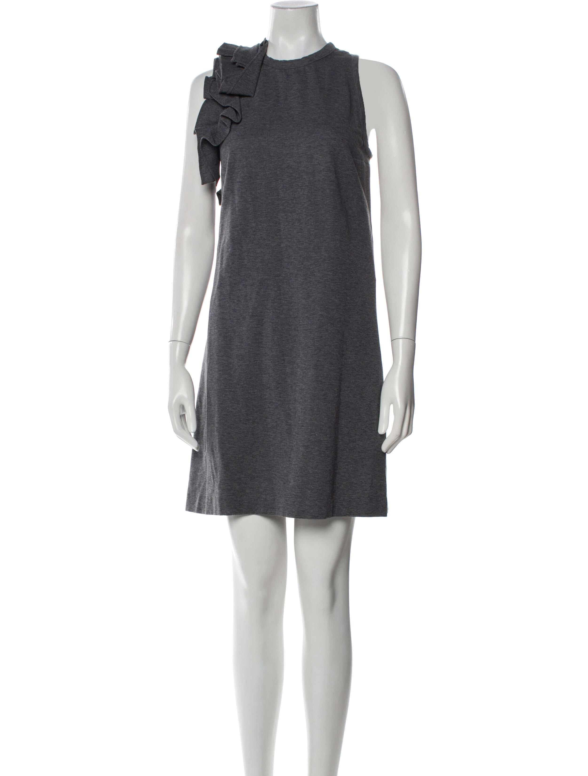 Brunello Cucinelli Crew Neck Mini Dress
