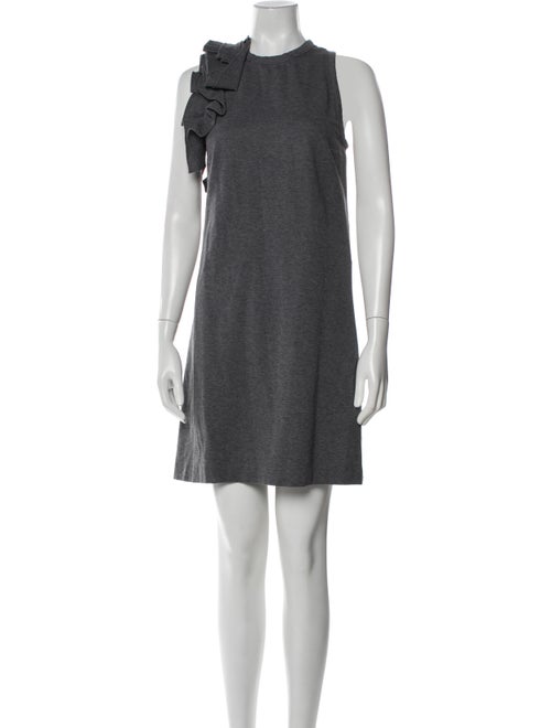 Brunello Cucinelli Crew Neck Mini Dress