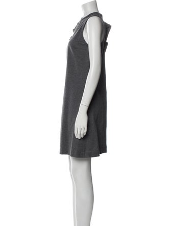 Brunello Cucinelli Crew Neck Mini Dress