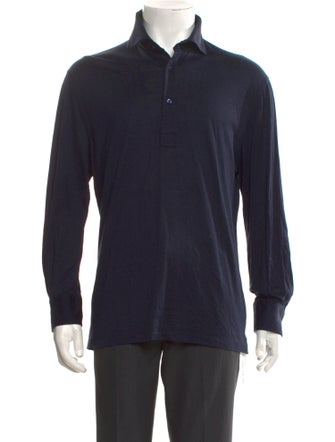 Brunello Cucinelli Silk Collar Polo Shirt