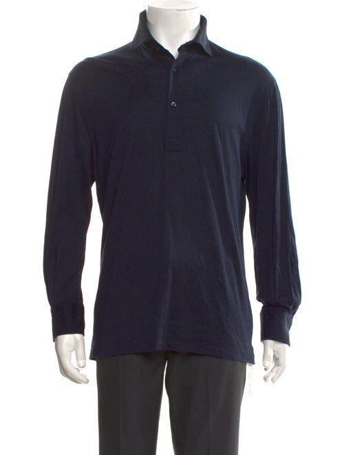 Brunello Cucinelli Silk Collar Polo Shirt