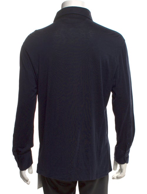 Brunello Cucinelli Silk Collar Polo Shirt