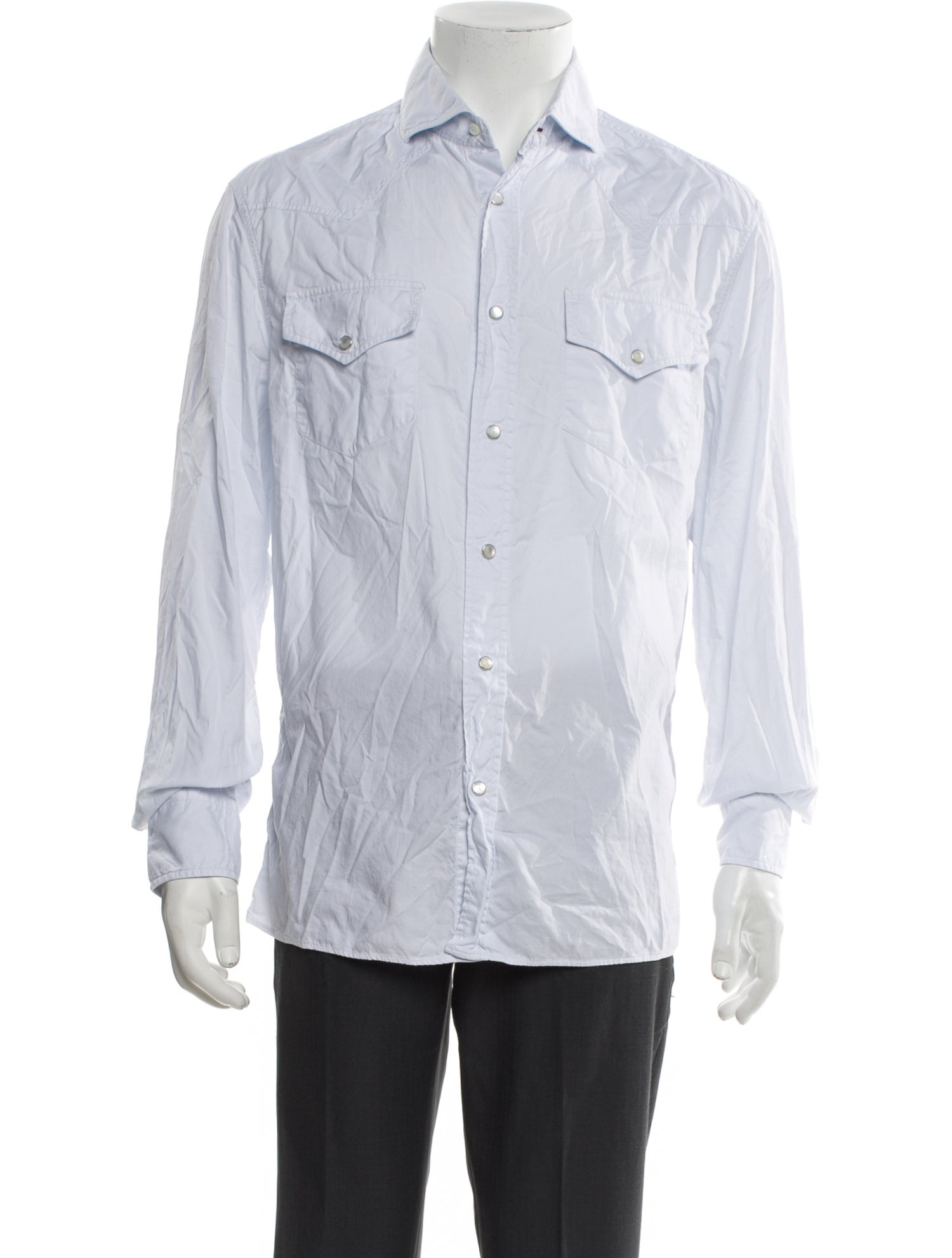 Brunello Cucinelli Long Sleeve Western Shirt