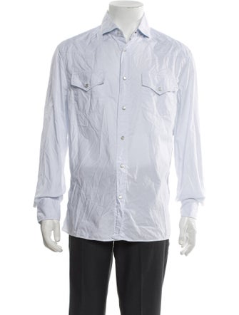 Brunello Cucinelli Long Sleeve Western Shirt