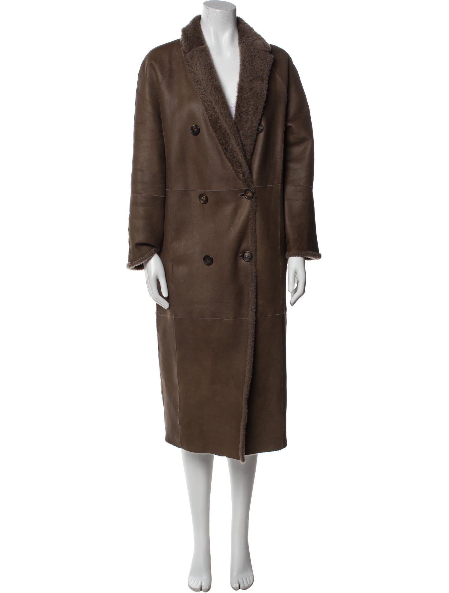 Brunello Cucinelli Shearling Fur Coat