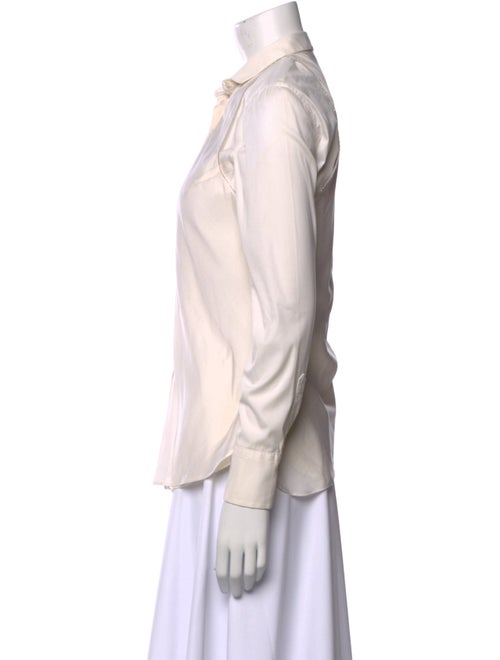 Brunello Cucinelli Long Sleeve Button-Up Top