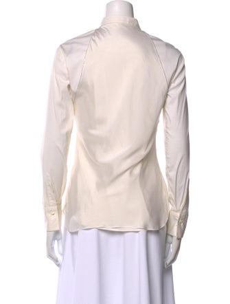 Brunello Cucinelli Long Sleeve Button-Up Top