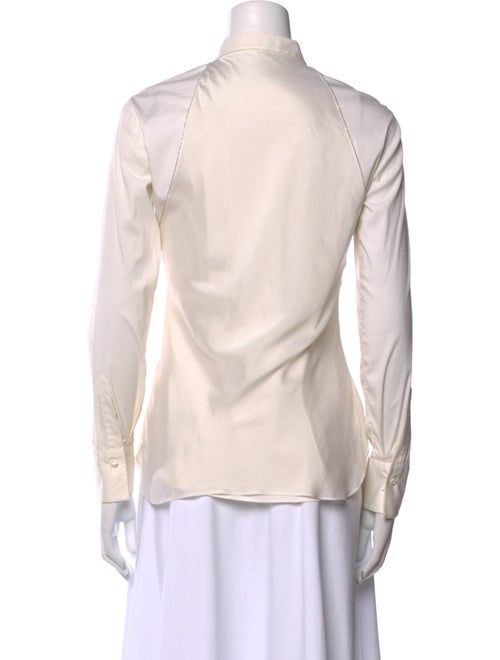 Brunello Cucinelli Long Sleeve Button-Up Top