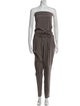 Brunello Cucinelli Silk Strapless Jumpsuit