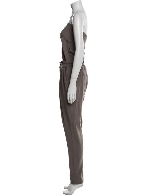 Brunello Cucinelli Silk Strapless Jumpsuit