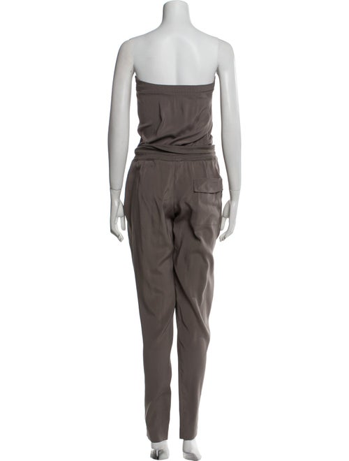Brunello Cucinelli Silk Strapless Jumpsuit