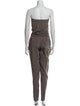 Brunello Cucinelli Silk Strapless Jumpsuit