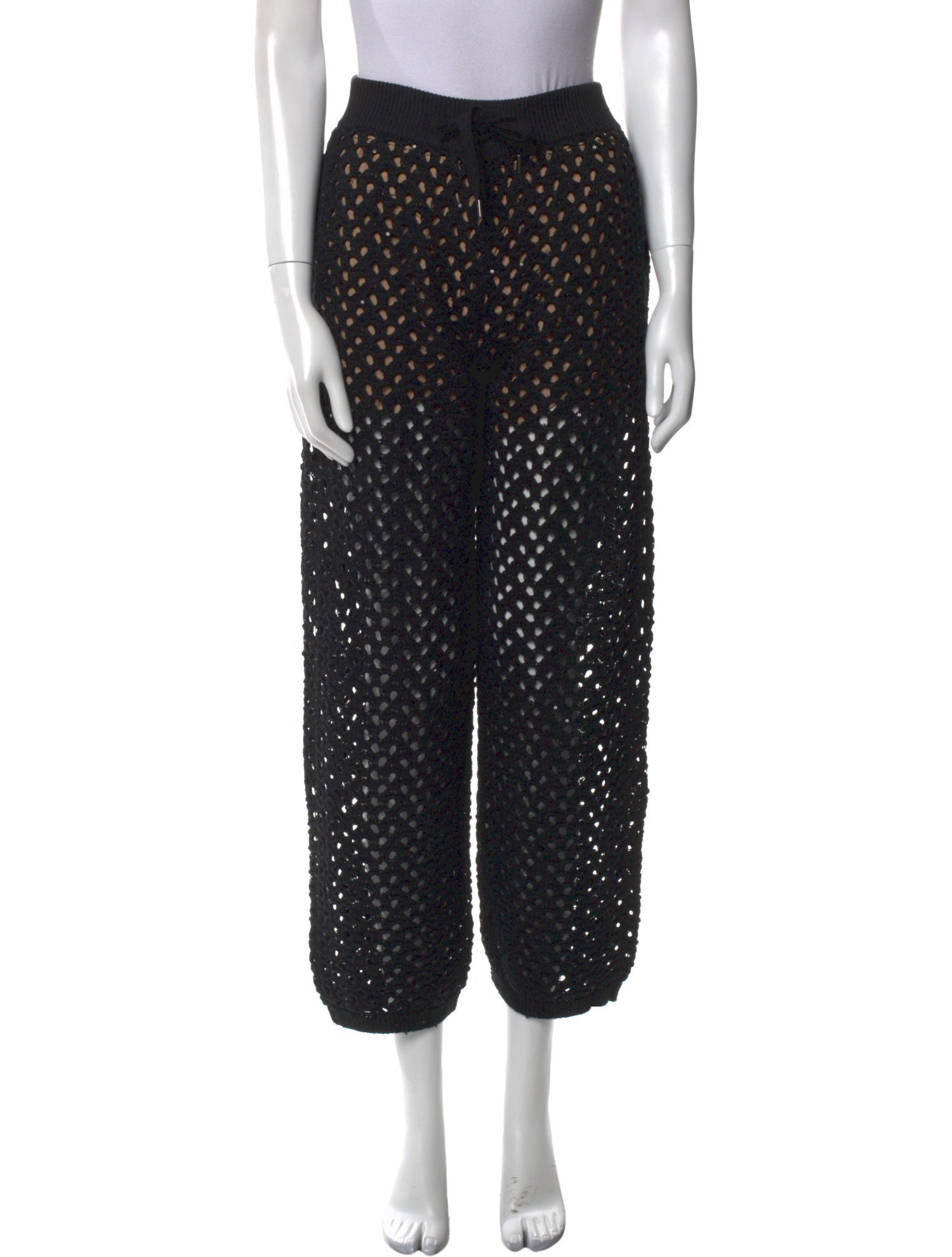 Brunello Cucinelli Lace Pattern Straight Leg Pants w/ Tags