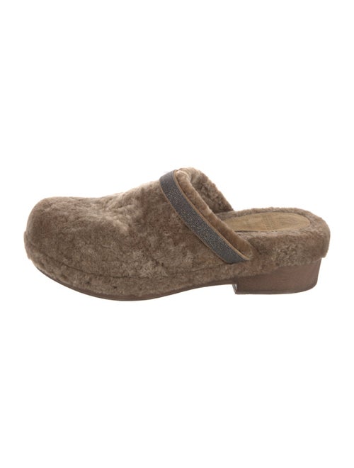 Brunello Cucinelli Monili Shearling Mules