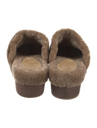 Brunello Cucinelli Monili Shearling Mules