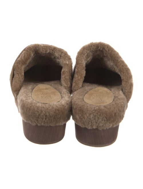 Brunello Cucinelli Monili Shearling Mules