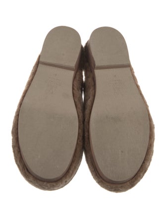 Brunello Cucinelli Monili Shearling Mules