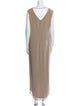 Brunello Cucinelli Bateau Neckline Long Dress