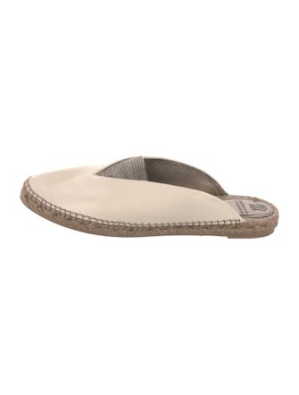Brunello Cucinelli Monili Leather Espadrilles
