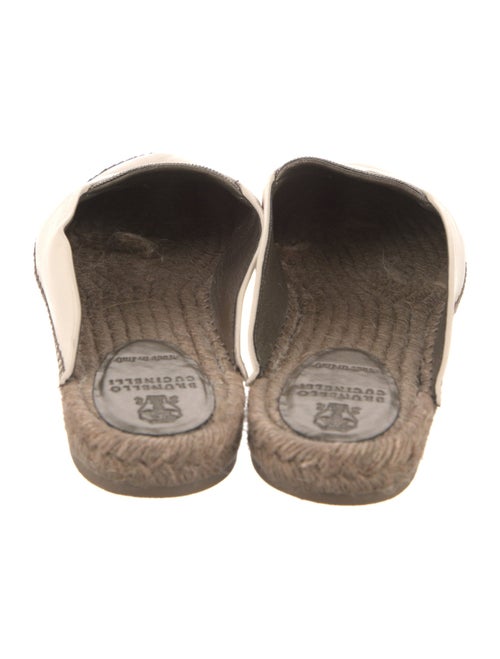 Brunello Cucinelli Monili Leather Espadrilles