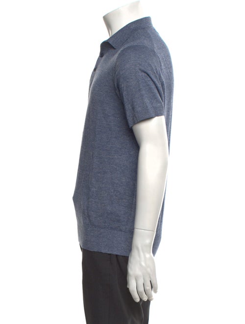 Brunello Cucinelli Linen Collar Polo Shirt