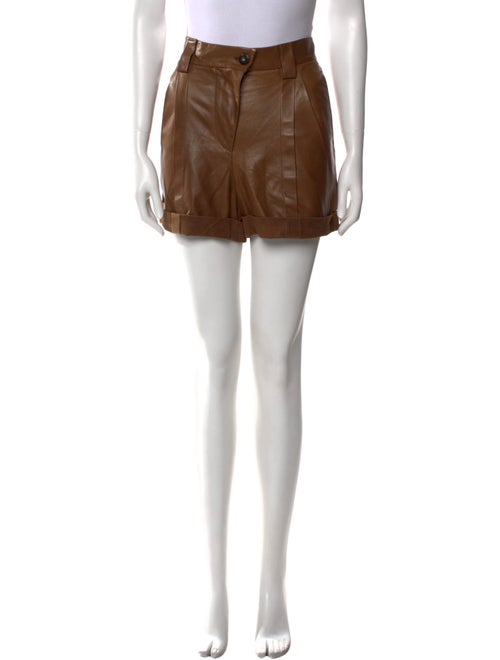 Brunello Cucinelli Leather Mini Shorts