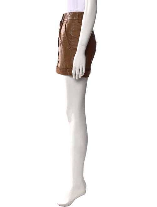 Brunello Cucinelli Leather Mini Shorts