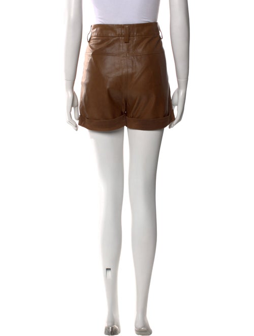 Brunello Cucinelli Leather Mini Shorts