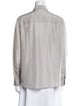 Brunello Cucinelli Silk Long Sleeve Button-Up Top