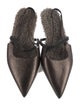 Brunello Cucinelli Leather Slingback Flats